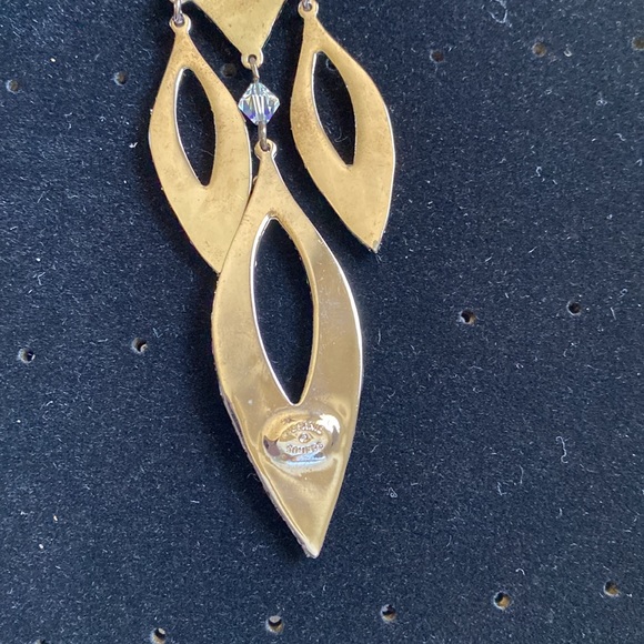 🆕 Stefanie Somers STACI AB Crystal in Black/Dark Metal Custom 💎 Earrings - Picture 8 of 9